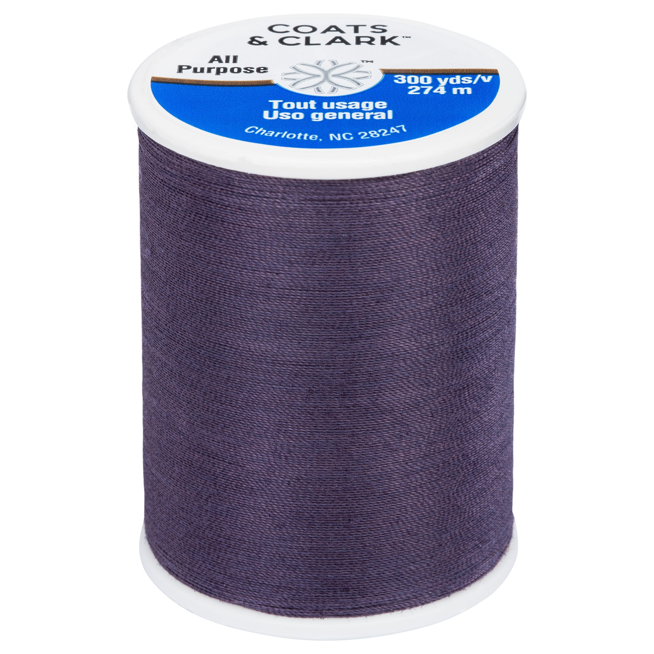Coats & Clark All Purpose Eggplant Thread, 300 Yards