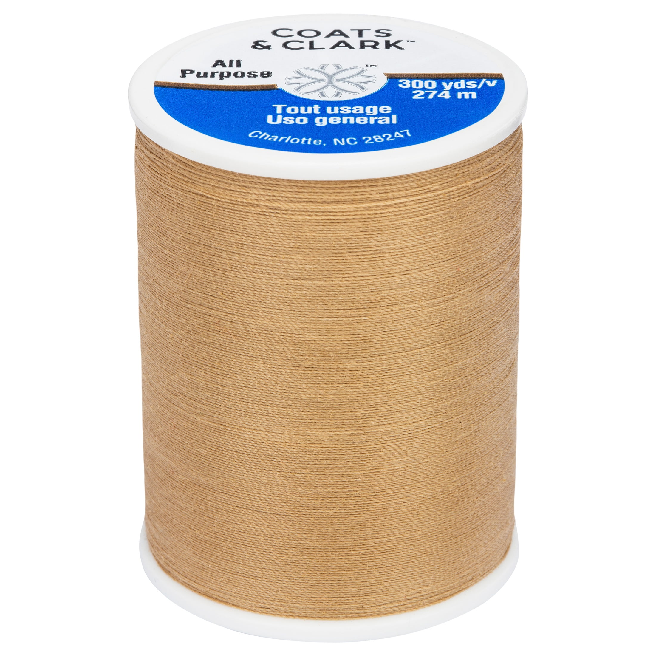 Coats & Clark All Purpose Thread Coats & Clark All Purpose Hemp Polyester Thread, 300 Yards - Walmart.com