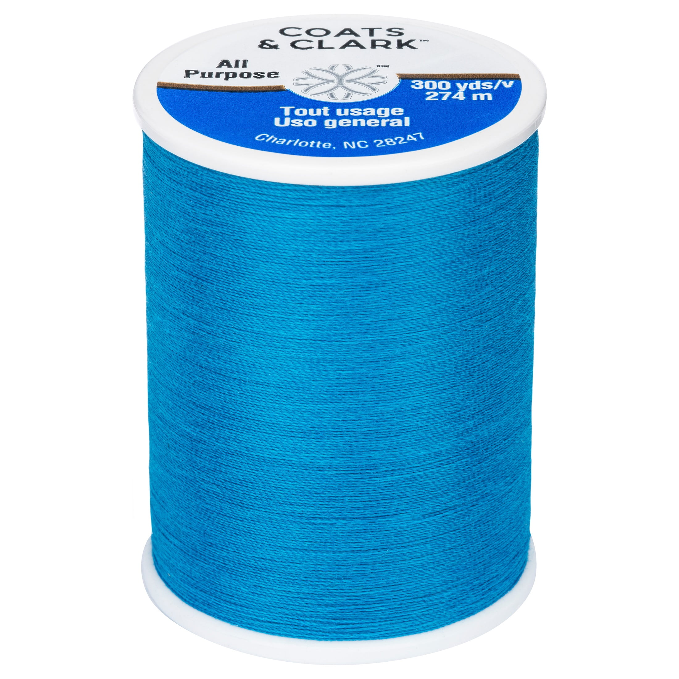 Coats & Clark All Purpose Hummingbird Blue Polyester Thread, 300 Yards