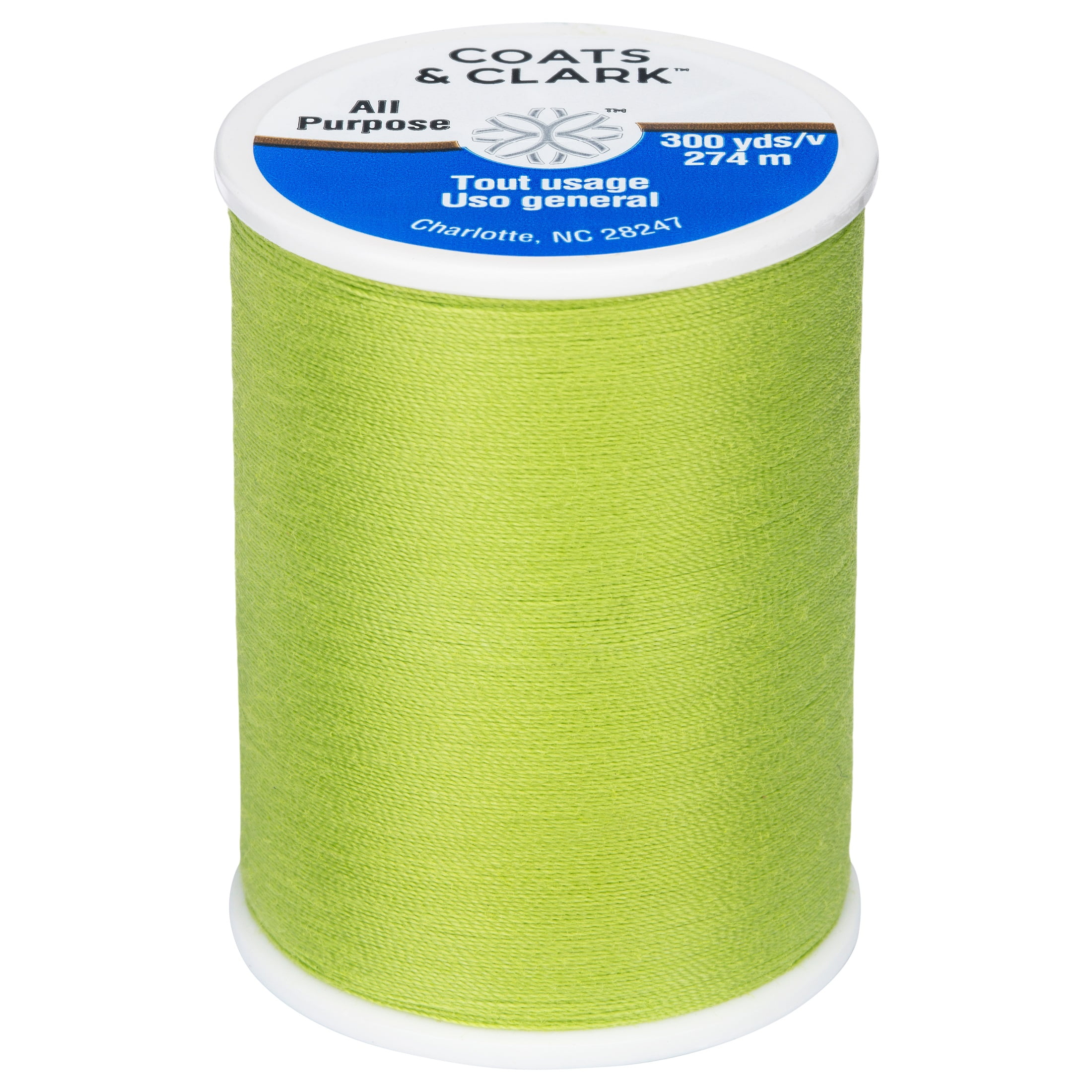 Coats & Clark All Purpose Kiwi Polyester Thread, 300 Yards