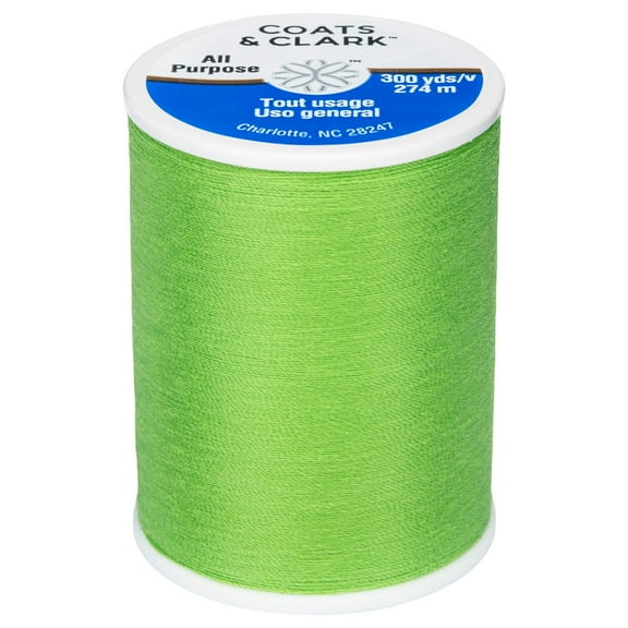 Coats & Clark All Purpose Lime Polyester Thread, 300 Yards