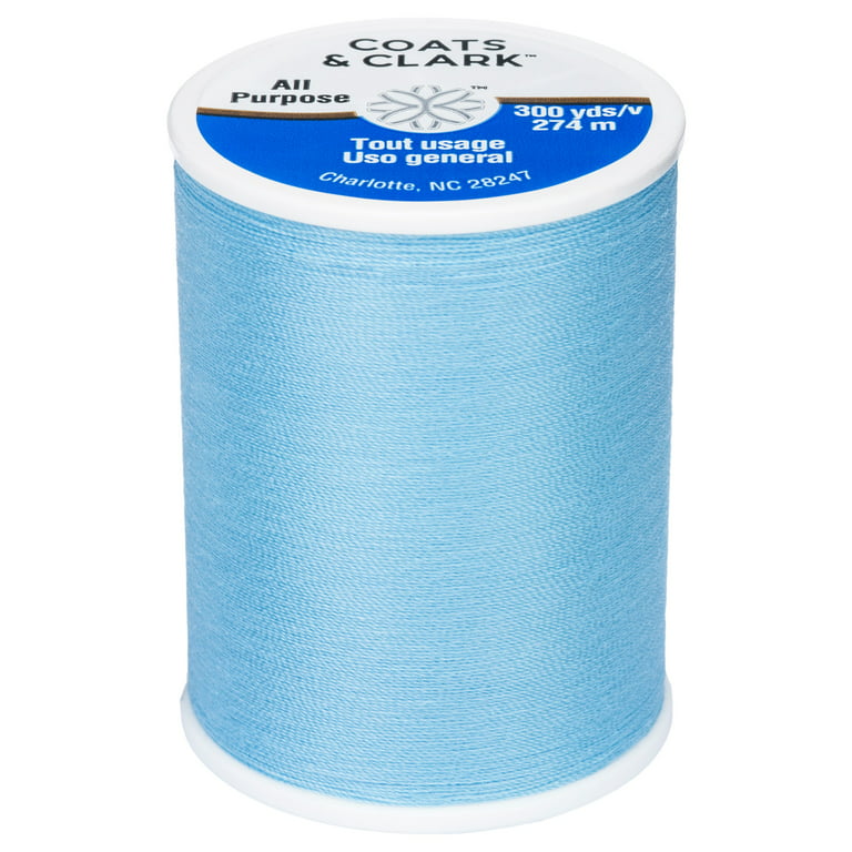 Coats & Clark All Purpose Miracle Blue Polyester Thread, 300 Yards
