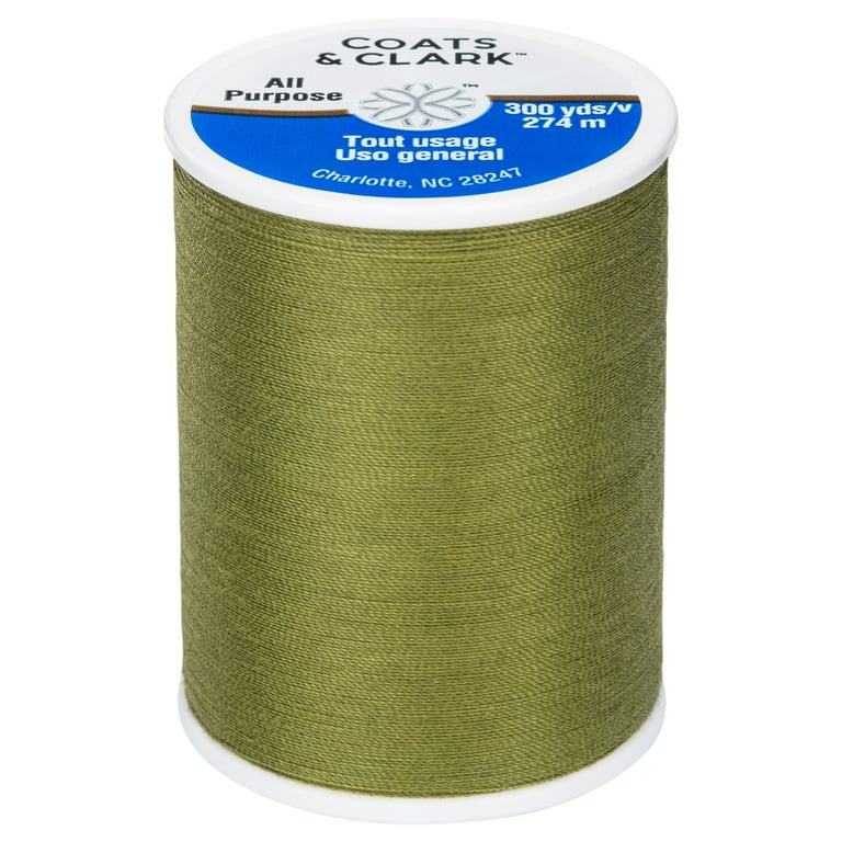 Coats Clark All Purpose Olive Polyester Thread 300 Yards Walmart