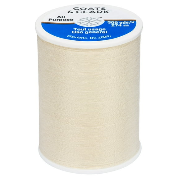 Coats & Clark All Purpose Pale Yellow Polyester Thread, 300 Yards