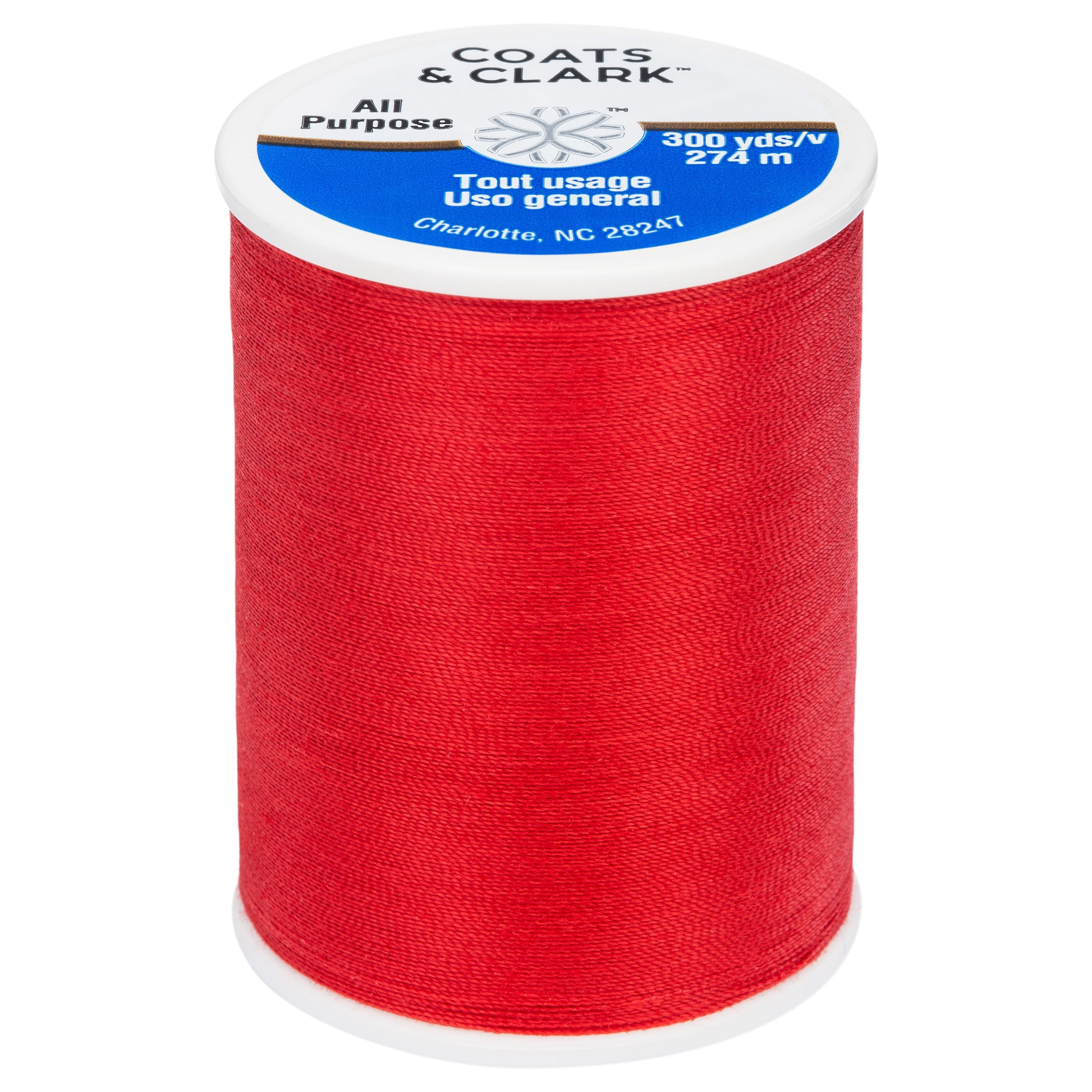 Coats & Clark All Purpose Red Geranium Thread, 300 Yards