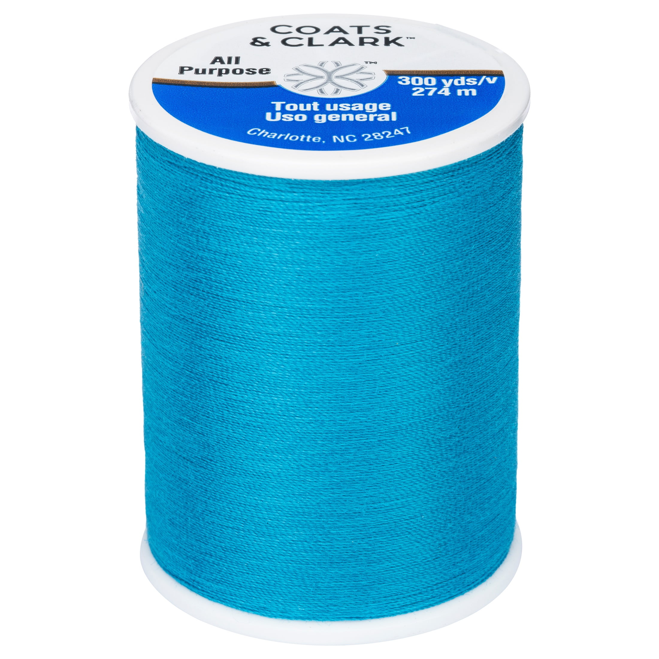 Coats & Clark All Purpose Rocket Blue Polyester Thread, 300 Yards