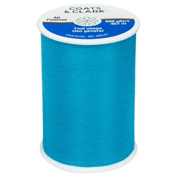 Coats & Clark All Purpose Rocket Blue Polyester Thread, 500 yards/457 meters