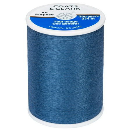 Coats & Clark All Purpose Soldier Blue Polyester Thread, 300 Yards