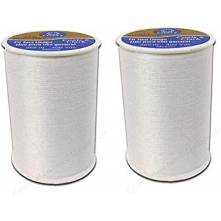 Coats & Clark, All Purpose Thread, 400 Yards, White 2 Pack