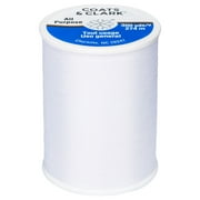 Coats & Clark All Purpose White Polyester Thread, 300 Yards