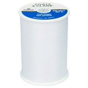(6 pack) Coats & Clark All Purpose White Polyester Thread, 500 yards/457 meters