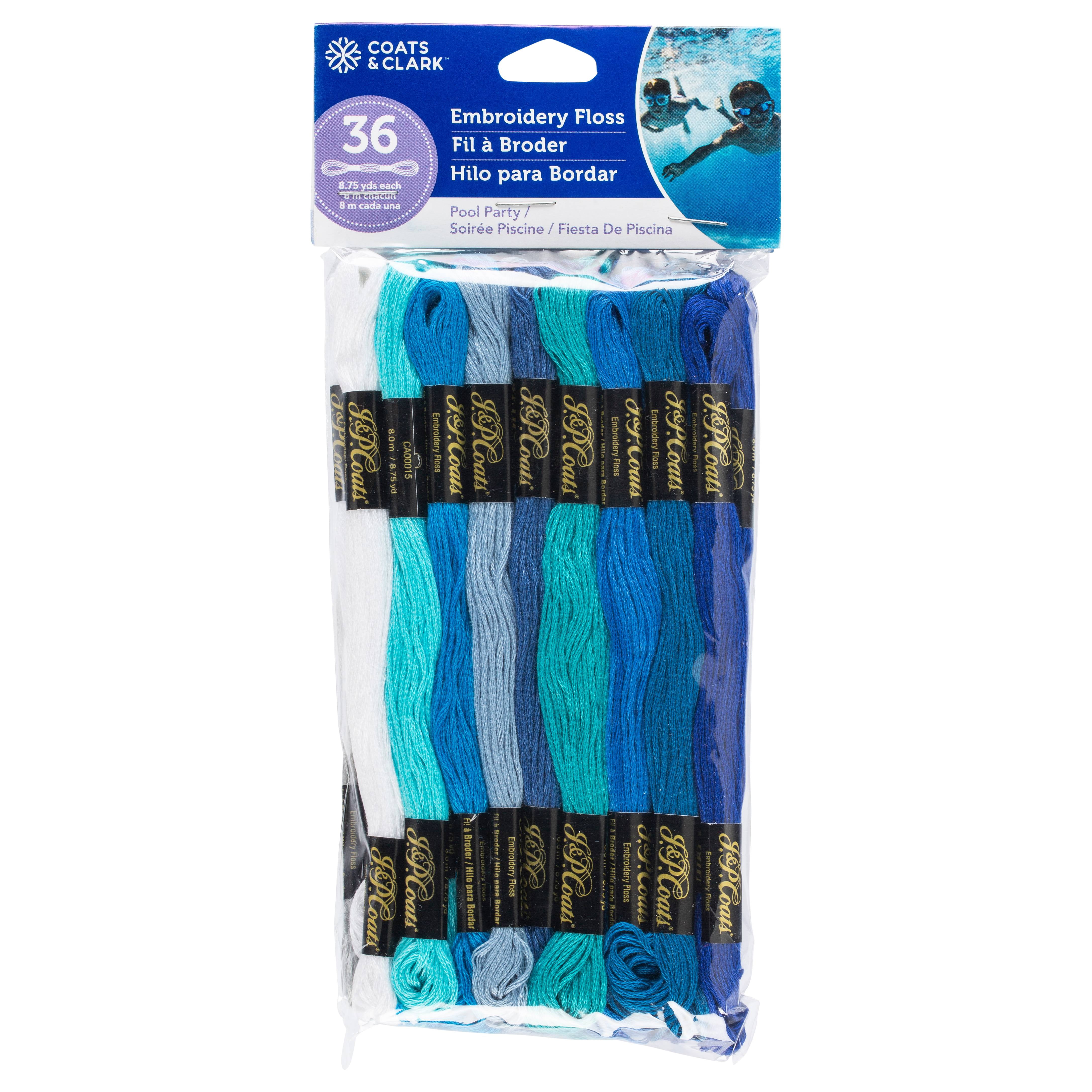 Coats & Clark® Blue Embroidery Floss Value Pack 8.75 Yds - Walmart.com