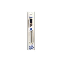 Coats & Clark Brass Jeans Sewing Zipper, 1 Each, 7" , White