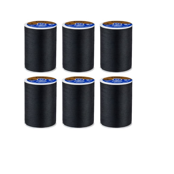 Coats & Clark Dual Duty All Purpose Thread 400 Yards Black 230-2 (6-Pack)