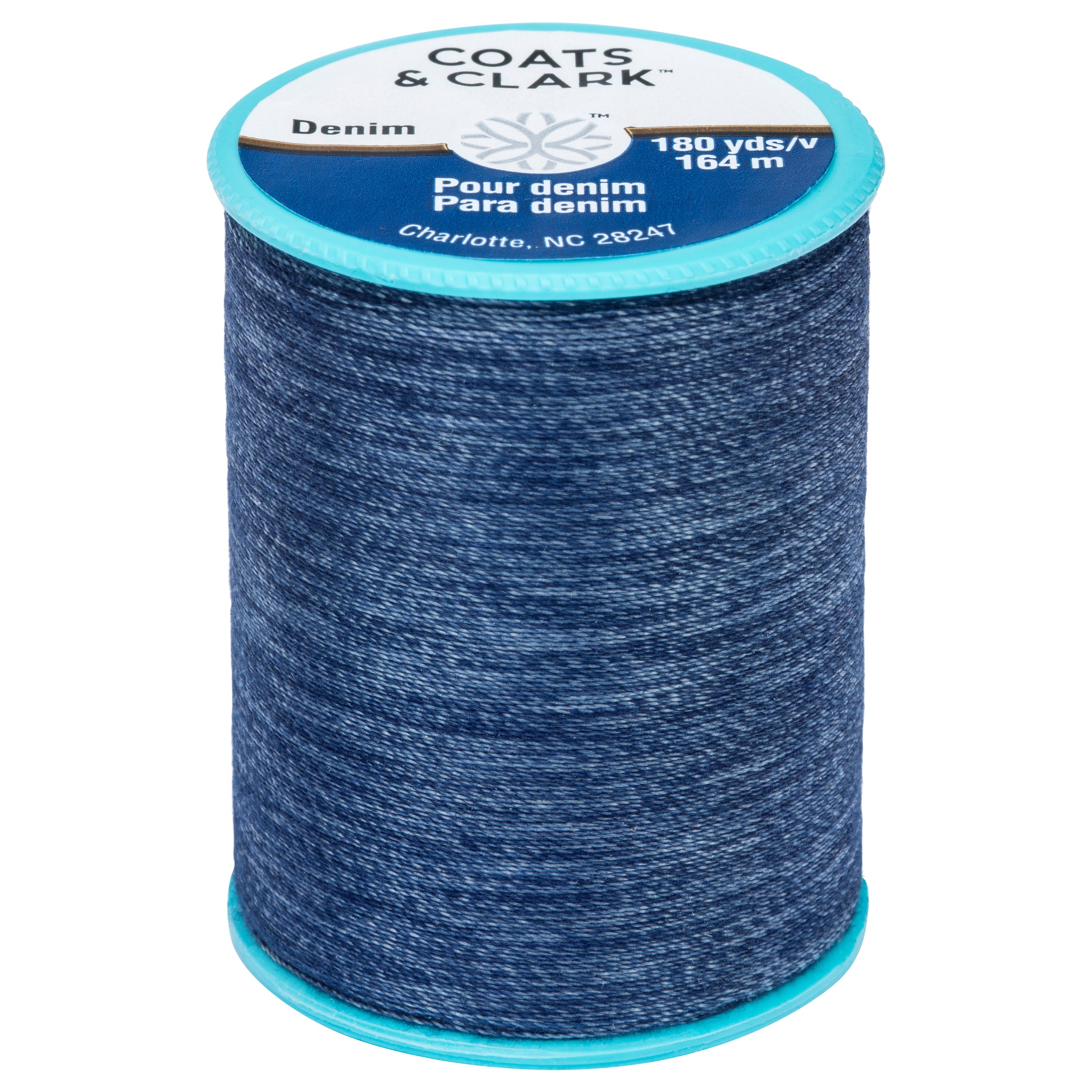 Coats & Clark Dual Duty Denim Faded Blue Cotton/Polyester Thread, 180 Yards/164 meters - image 1 of 2