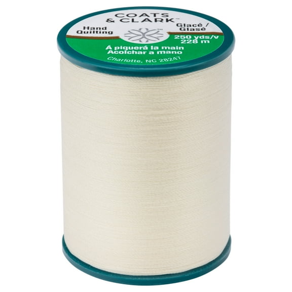 Coats & Clark Dual Duty Hand Quilting Cream Polyester/Cotton Thread, 250 Yards/ 228 Meters