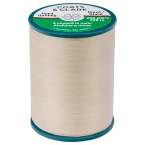 Coats & Clark Dual Duty Hand Quilting Ecru Cotton/Polyester Thread, 250 Yards/ 228 Meters