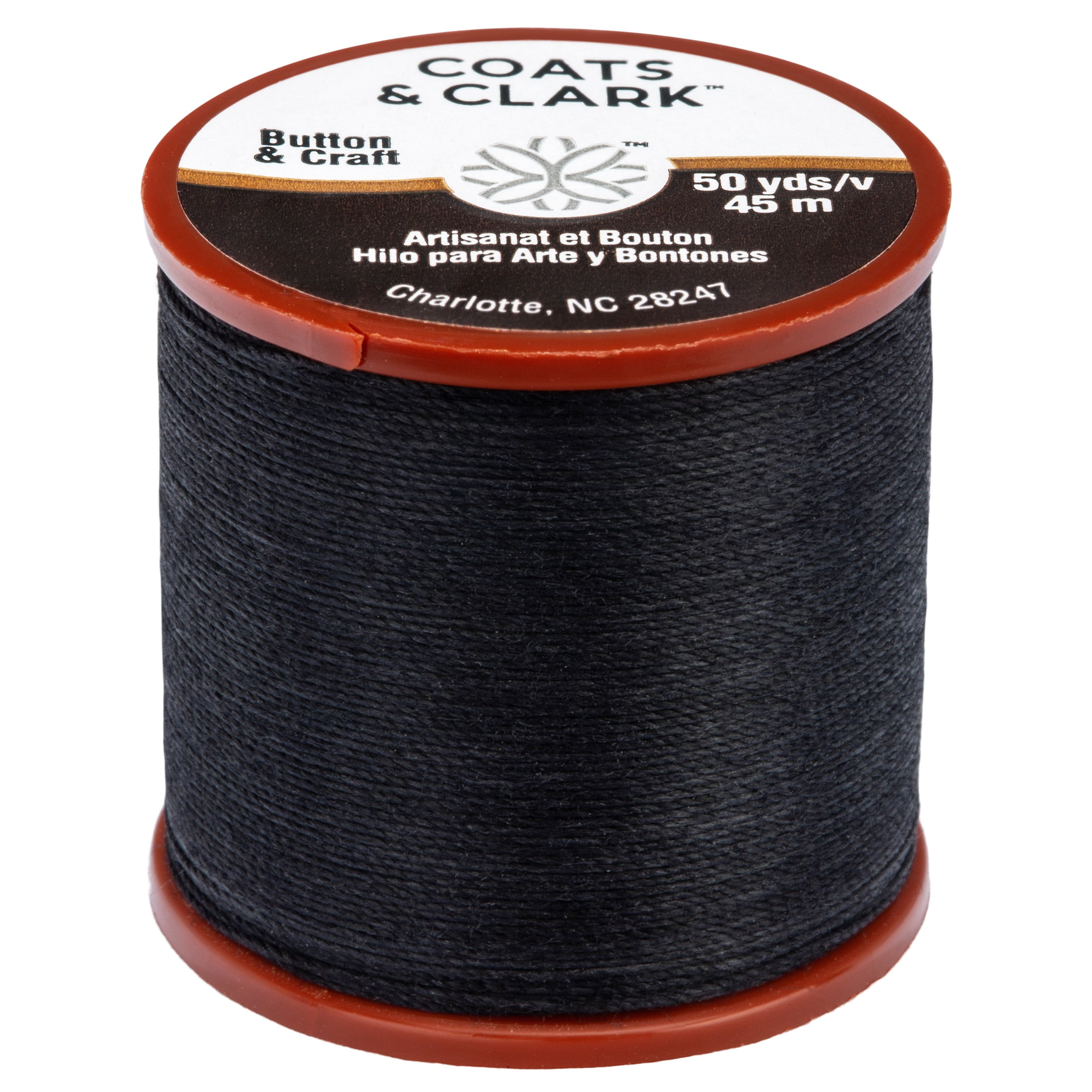 Coats & Clark Dual Duty Plus Button & Craft Thread, 50 yards/45 meters,  Yale Blue. 