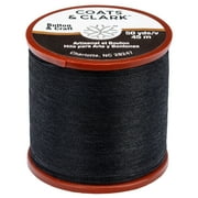 Coats & Clark Black Cotton Polyester Blend Sewing Thread, 50 yd