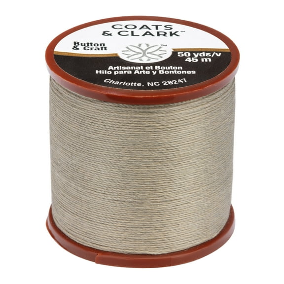 Coats & Clark Dual Duty Plus Button & Craft Thread, 50 yards/45 meters, Dogwood.