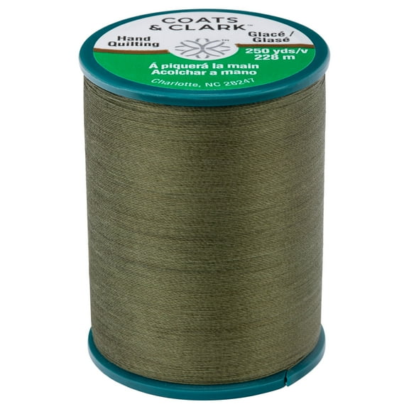 Coats & Clark Dual Duty Plus Hand Quilting Bronze Green Thread, 250 Yards/ 228 Meters