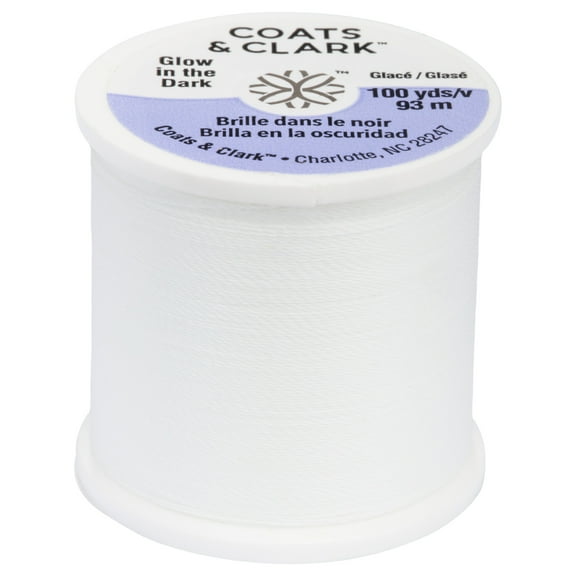 Coats & Clark Glow In The Dark Thread Off White