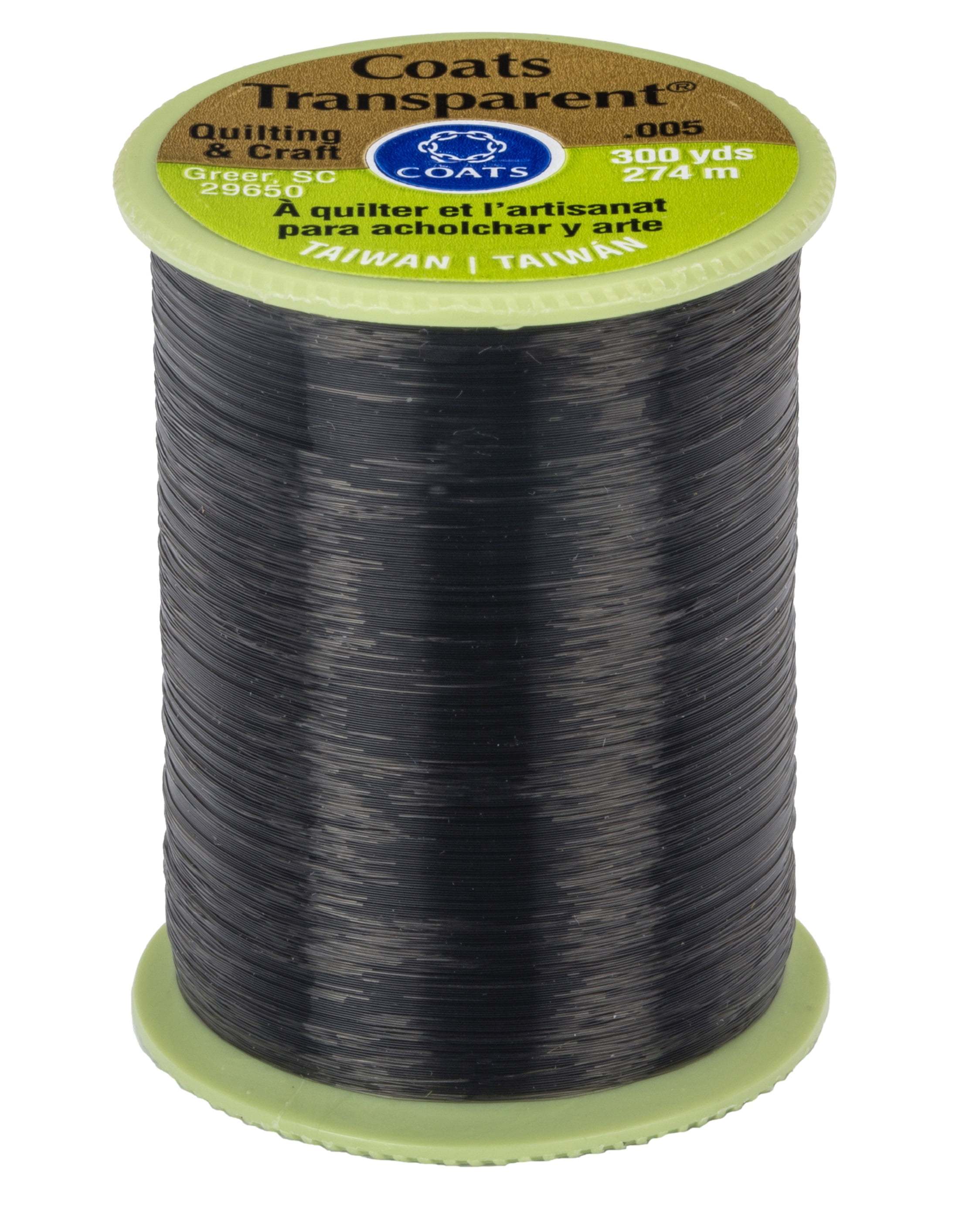 Coats: Thread & Zippers S995-9900 Transparent Polyester Thread, 400 Yard,  Clear