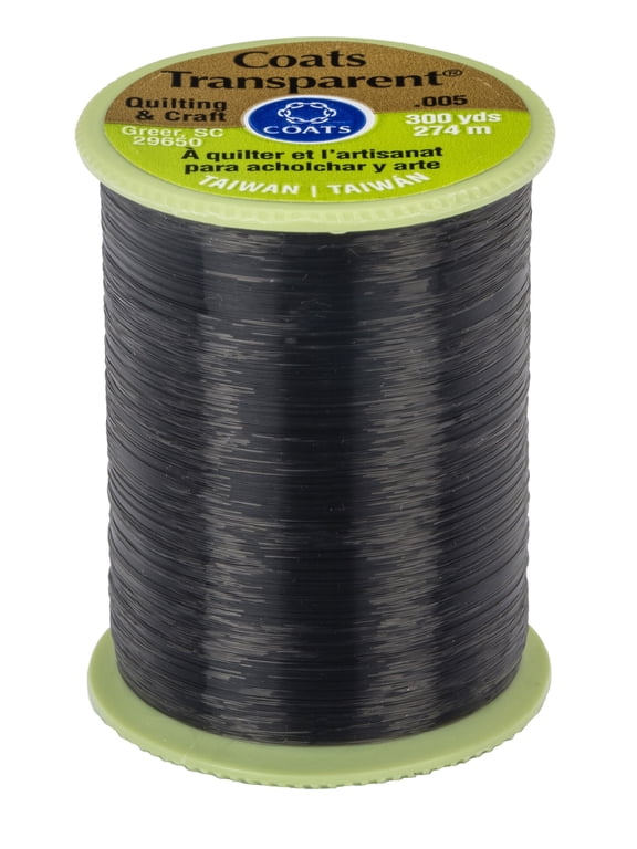 Nylon Monofilament Dark Transparent Thread, 300 Yards