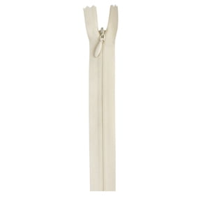 Coats & Clark Polyester 14" All Purpose Invisible Natural Zipper, 1 Each