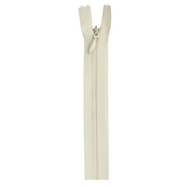 Coats & Clark Polyester 14" All Purpose Invisible Natural Zipper, 1 Each