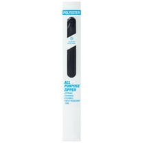 Coats & Clark Polyester 20" All Purpose Black Sewing Zipper, 1 Each