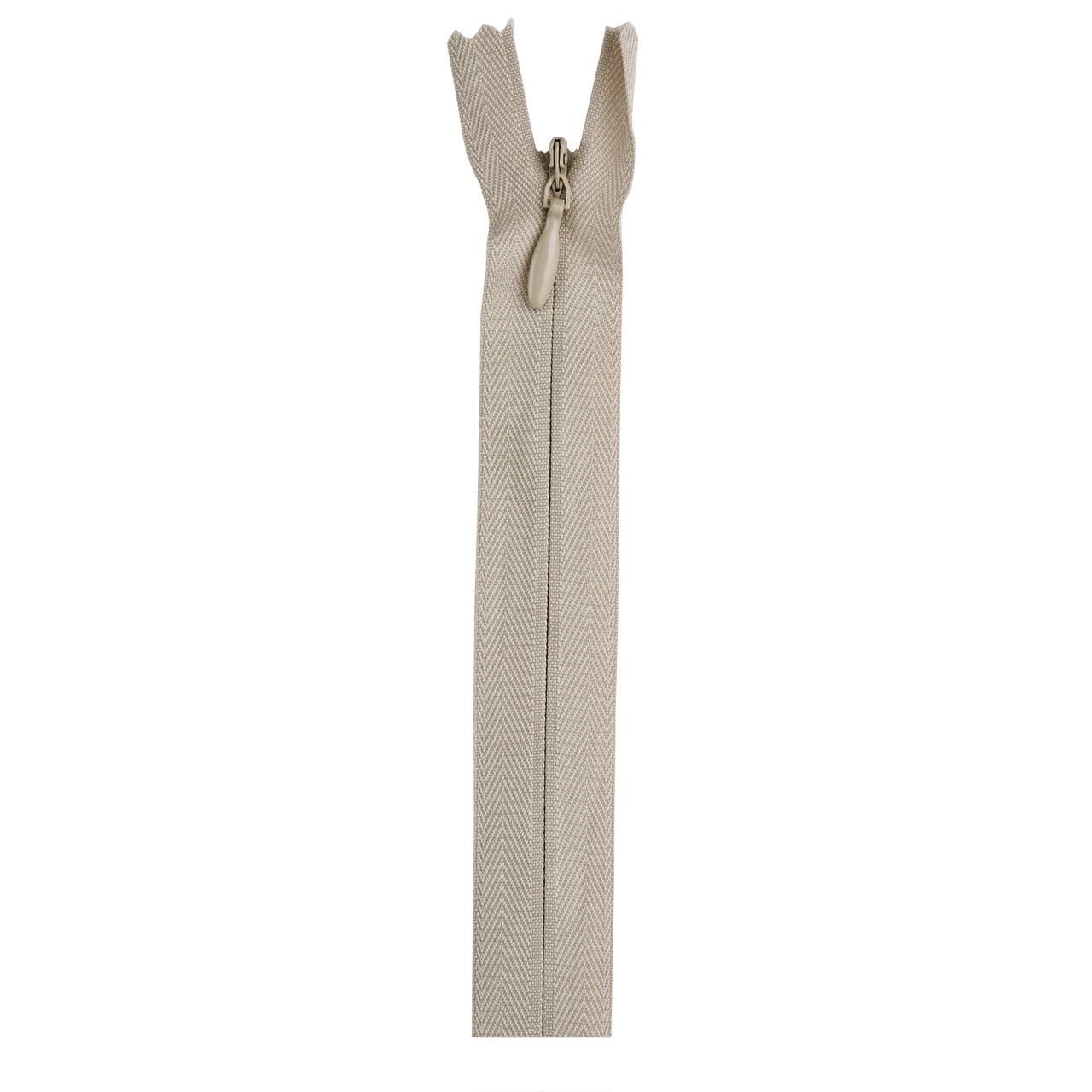 Coats & Clark Polyester 22" All Purpose Ecru Sewing Zipper, 1 Each