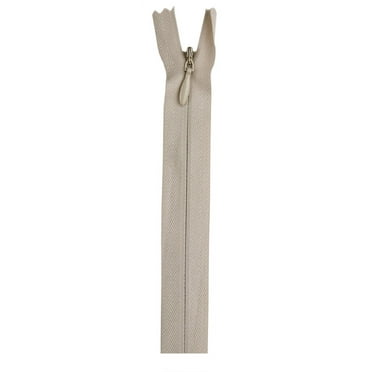 Coats & Clark Polyester 22" All Purpose Ecru Sewing Zipper, 1 Each