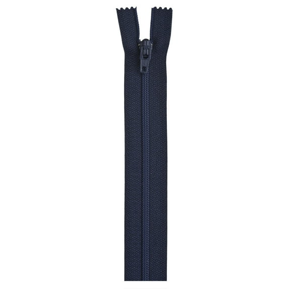 Coats & Clark Polyester 22" All-Purpose Navy Sewing Zipper, 1 Each