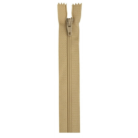 Coats & Clark Polyester 9" All Purpose Camel Sewing Zipper, 1 Each