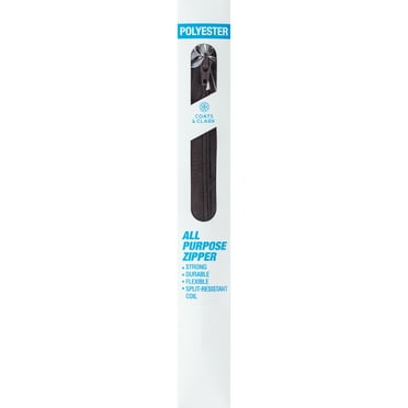 Coats & Clark Polyester 9" All Purpose Cloister Brown Sewing Zipper, 1 Each
