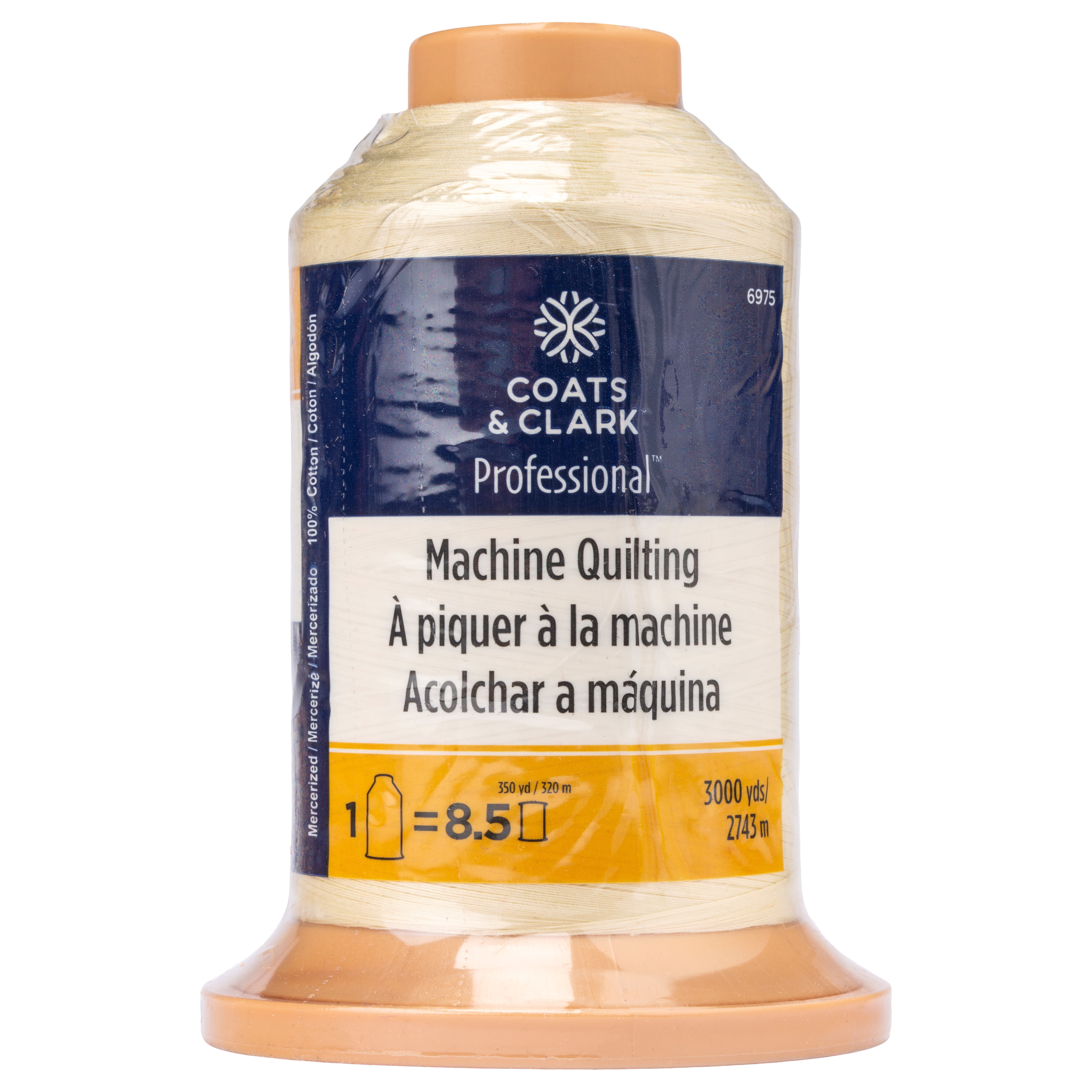 Coats & Clark™ Professional Machine Quilting Cream Cotton Thread, 3000