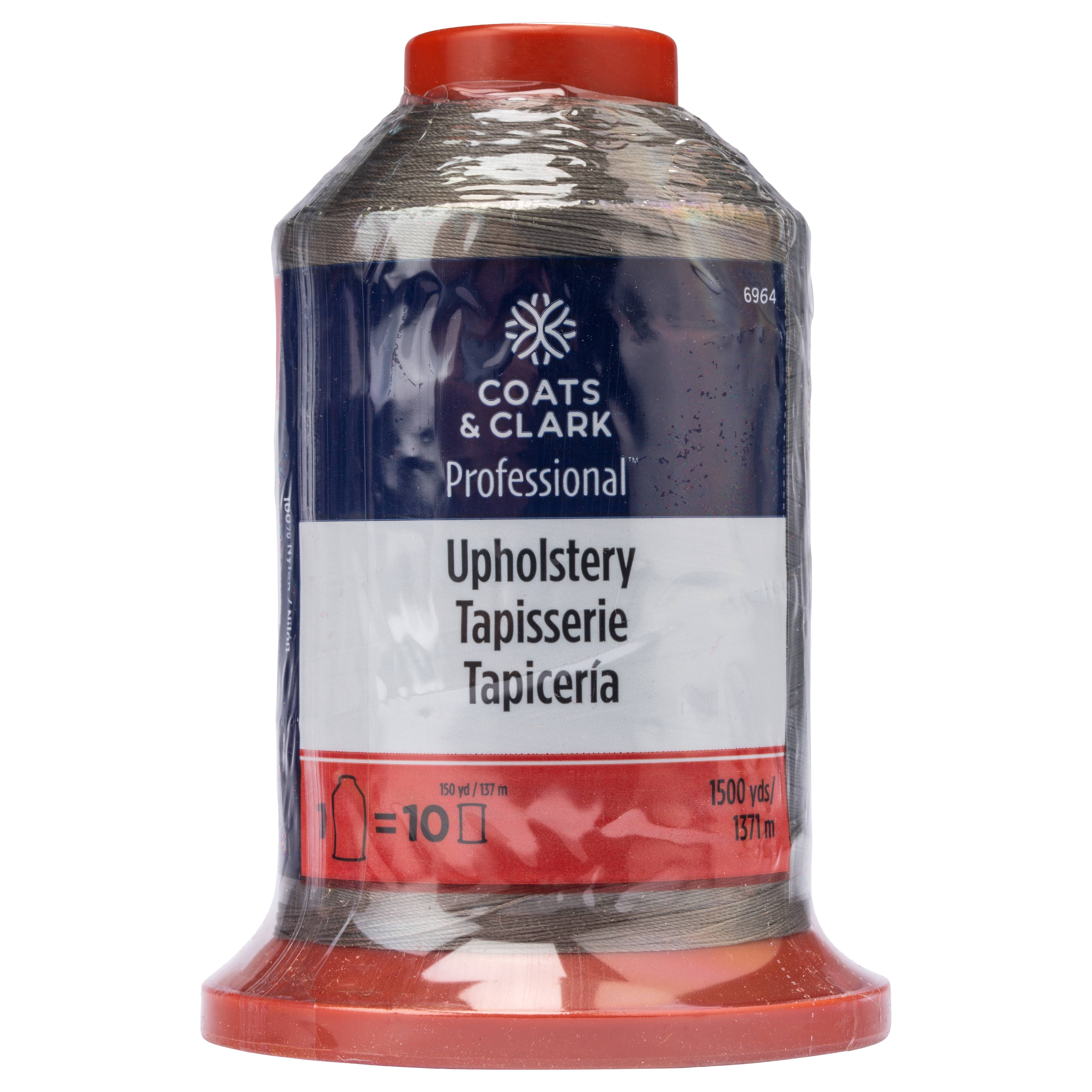 Coats & Clark Professional Upholstery Thread - 1500 Yards, 100% Bonded Nylon, Natural Color