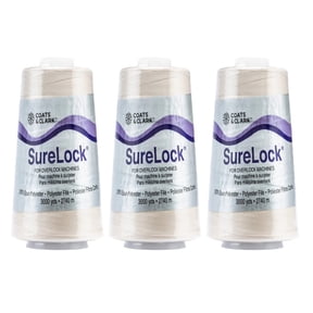 Coats & Clark - SureLock Serger Thread - 3 Pack (Natural)