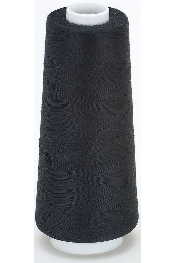 Surelock Cone Black Polyester Thread, 3000 Yards