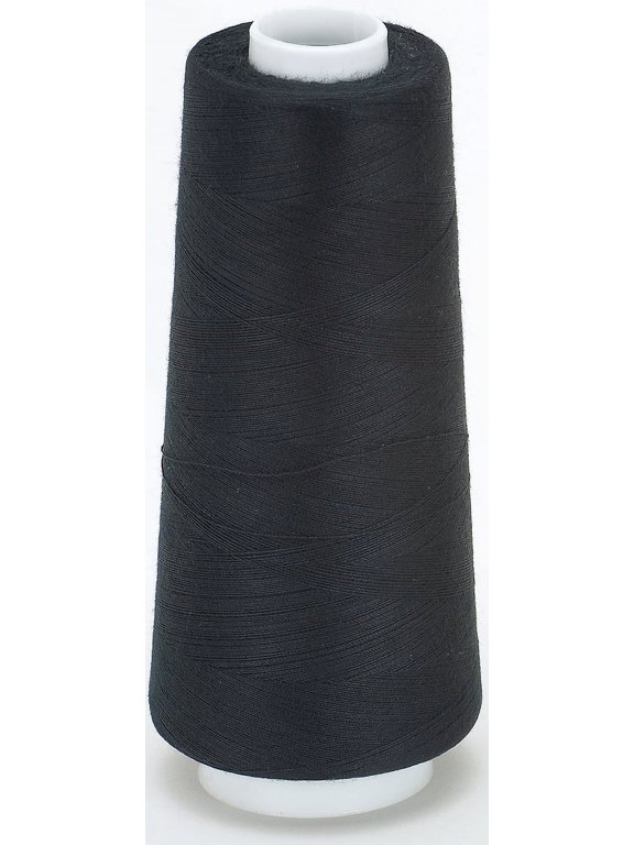 Surelock Black Polyester Sewing Thread Cone, 3000 Yards