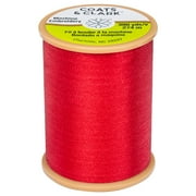 Coats & Clark Trilobal Embroidery Red Polyester Thread, 300 Yards