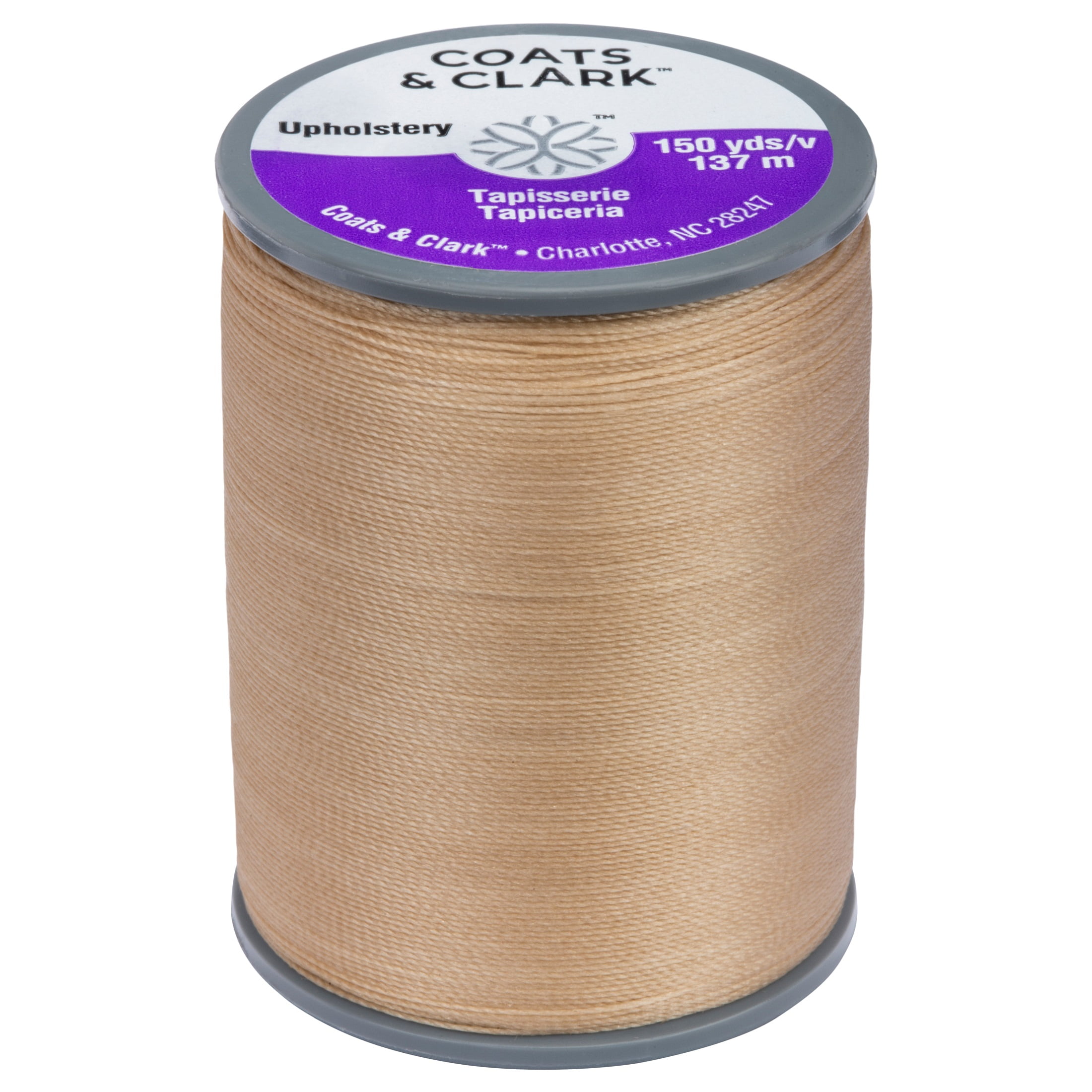 Upholstery Set | One Pack of Four Upholstery Needles for Coats, Clothes,  Shirts, Pants | Extra Strong Upholstery Nylon Thread, 150-Yard, Natural  Color