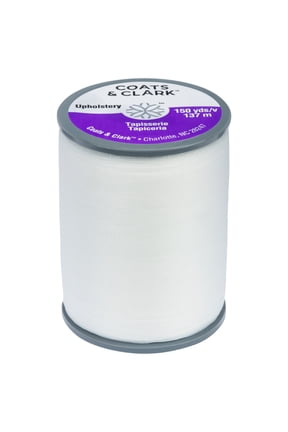 Upholstery White Nylon Thread, 150 Yards