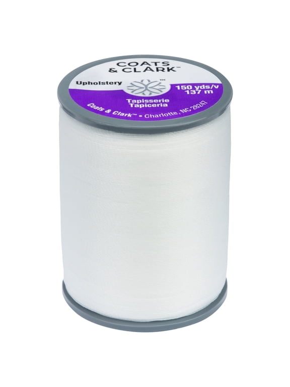 Upholstery White Nylon Thread, 150 Yards
