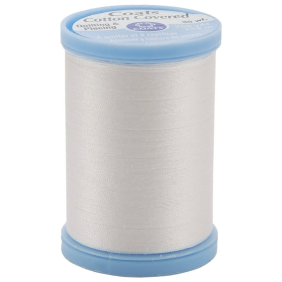 Coats Cotton Covered Quilting & Piecing Thread 250yd-White