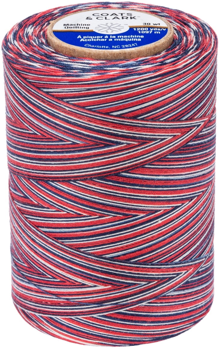 Coats Cotton Machine Quilting Multicolor Thread 1200yd-Americana