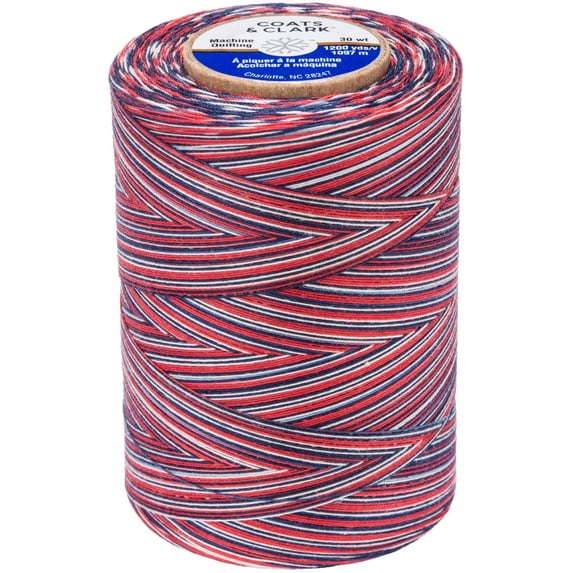 Coats Cotton Machine Quilting Multicolor Thread 1200yd-Americana
