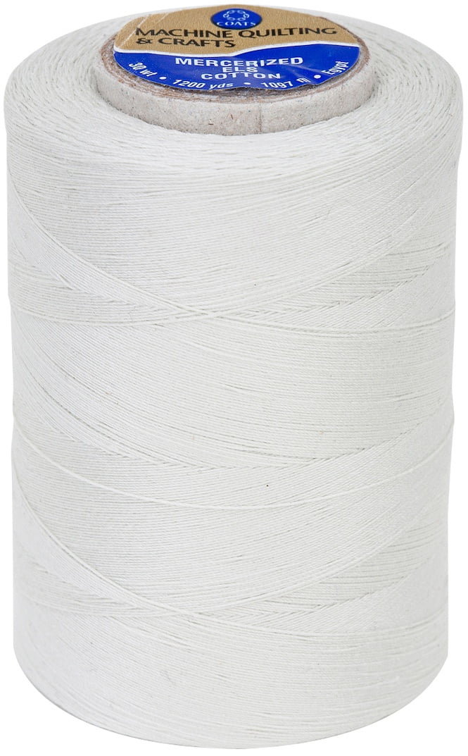 Coats Cotton Machine Quilting Solid Thread 1200yd-Silver - Walmart.com
