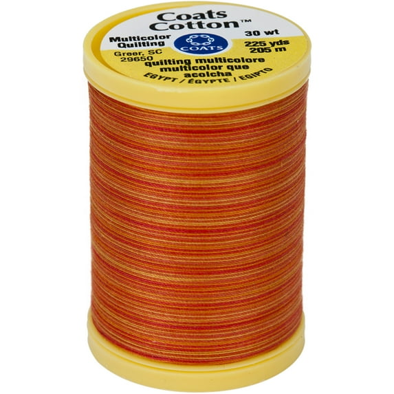 Coats Cotton Machine Quilting Thread Multicolor 225yd-Canyon Sunset